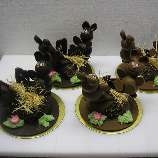 Lapins balançoire