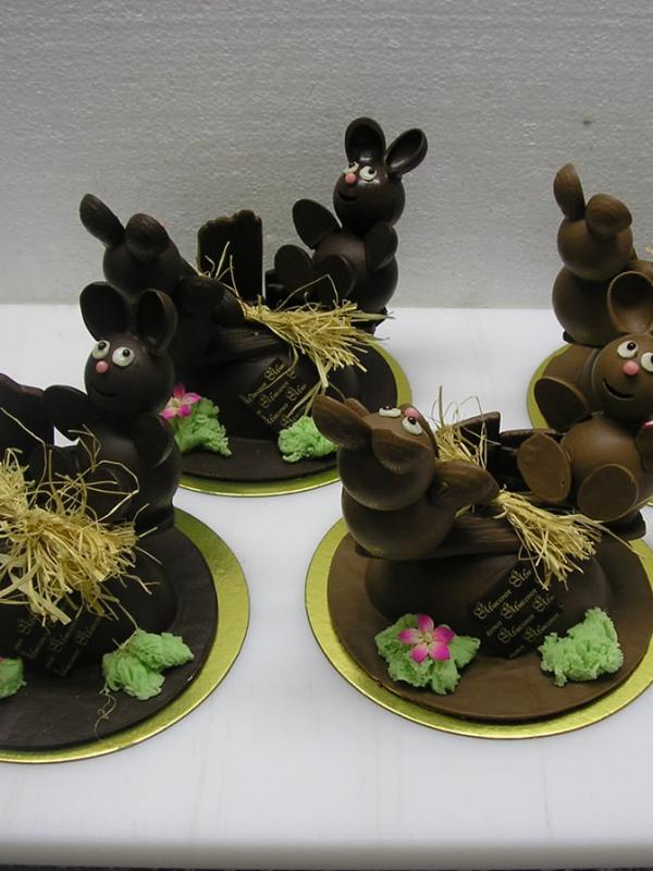 Lapins balançoire