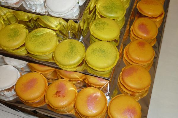 Pyramide de macarons salés (détail)